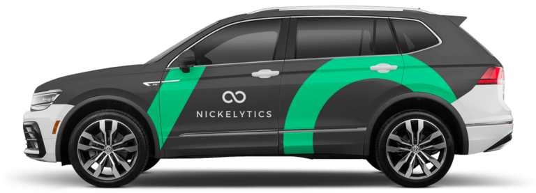 Nickelytics Full Car Wrap Advertising